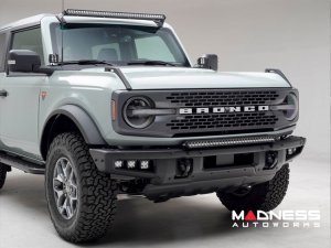 Ford Bronco Lighting Upgrade - Front - Factory Bumper - ZROADZ - Bumper Top Light Bar - w/ 30 Inch Single Row LED Bar